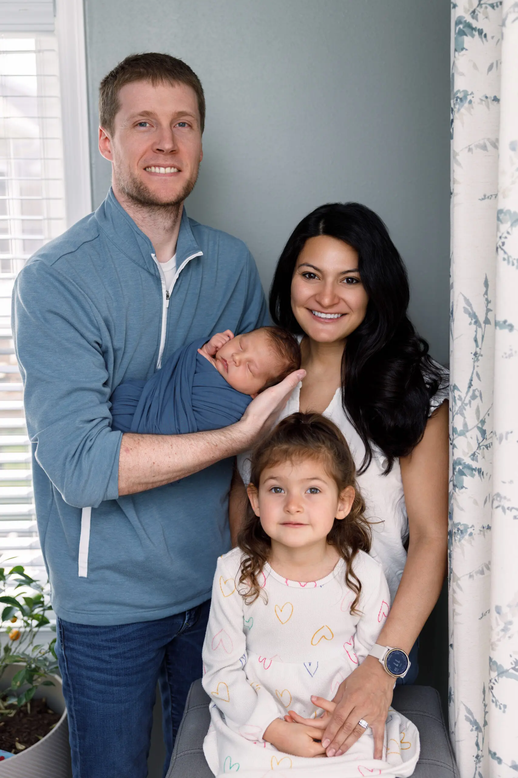 In home newborn photo